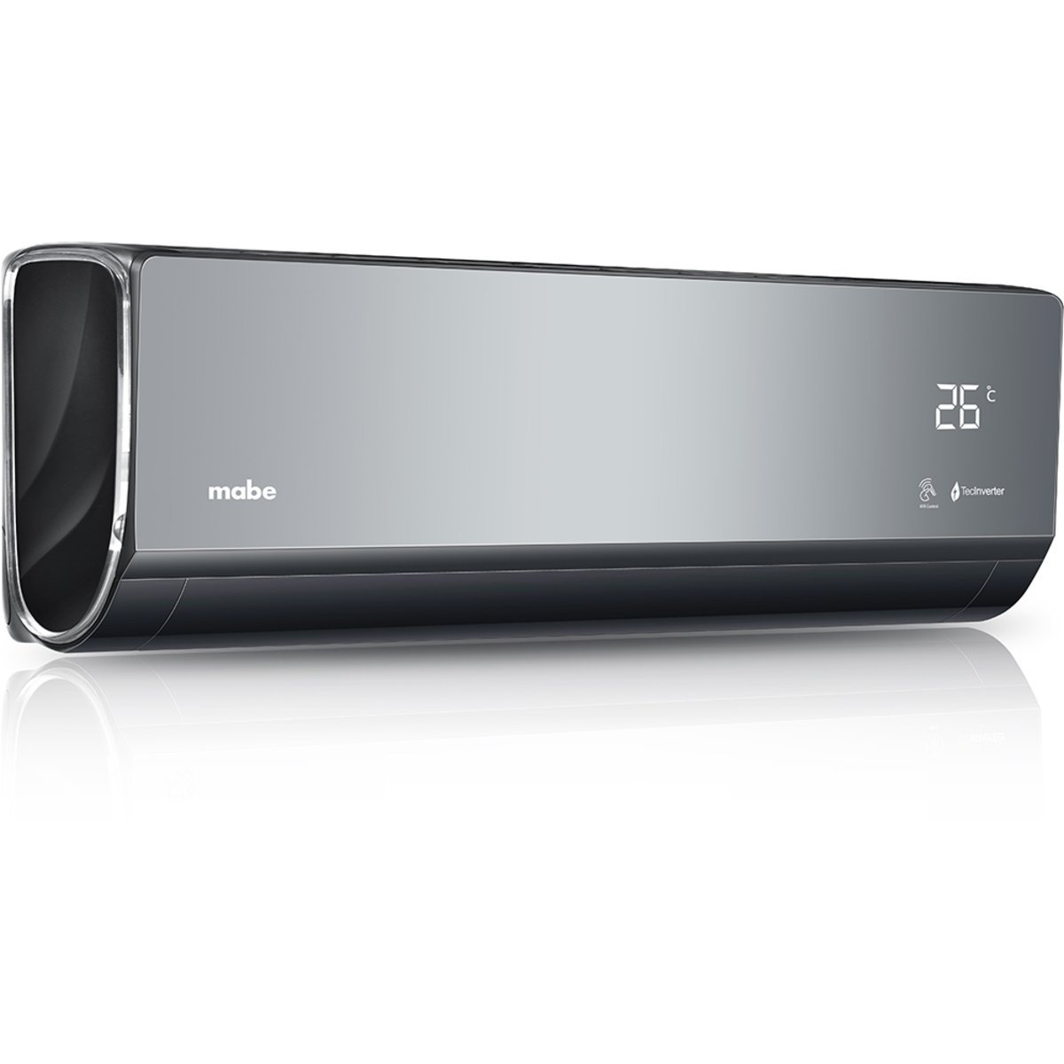 MiniSplit Inverter Mabe Acabado Espejo 1 tonelada 110v